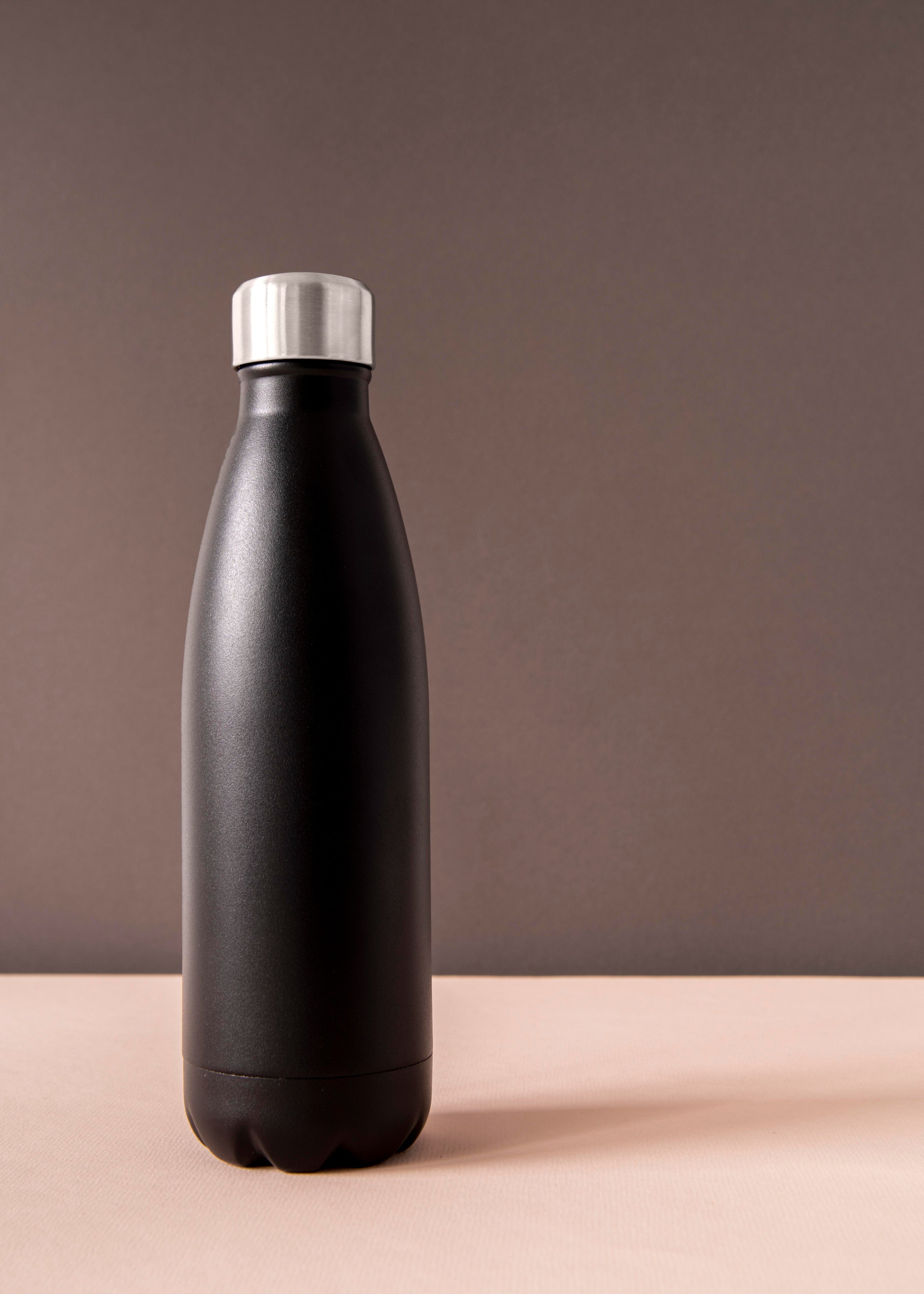 Eisha Black Steel Bottle